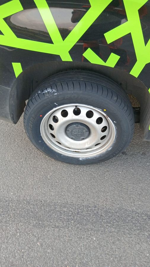 Commercial van mobile tyre fitting completed by Roadside Tyre Rescue in Scotland