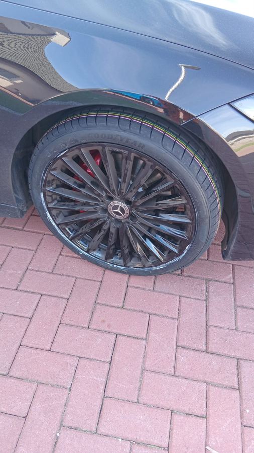 Mercedes AMG Goodyear tyre replacement completed by mobile tyre fitter in Scotland