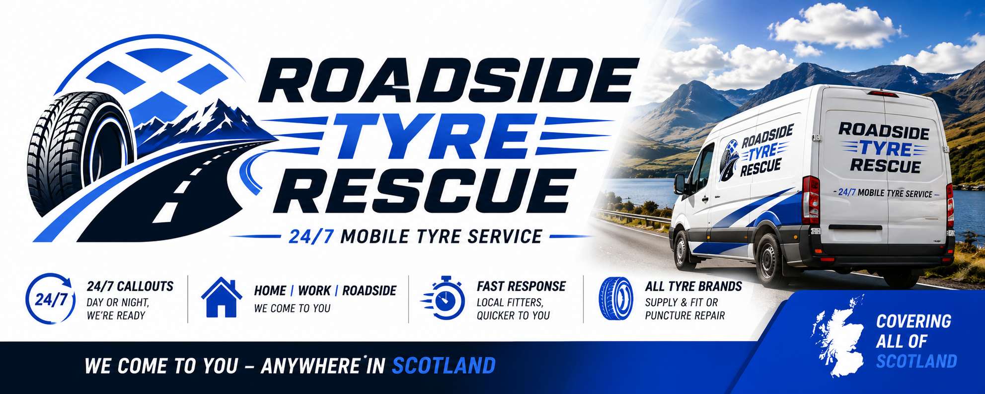 24 Hour Mobile Tyre Fitting Scotland Roadside Tyre Rescue